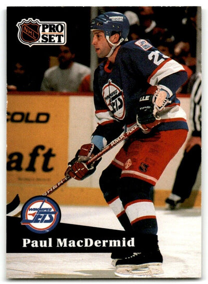 1991-92 Pro Set Paul MacDermid Winnipeg Jets #269