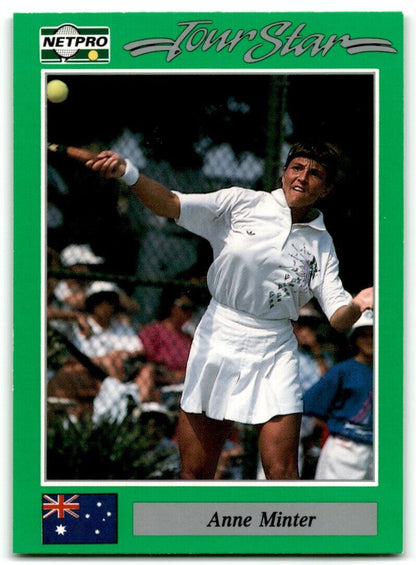 1991 Protennis player Cards Netpro Tour Star Anne Minter #60