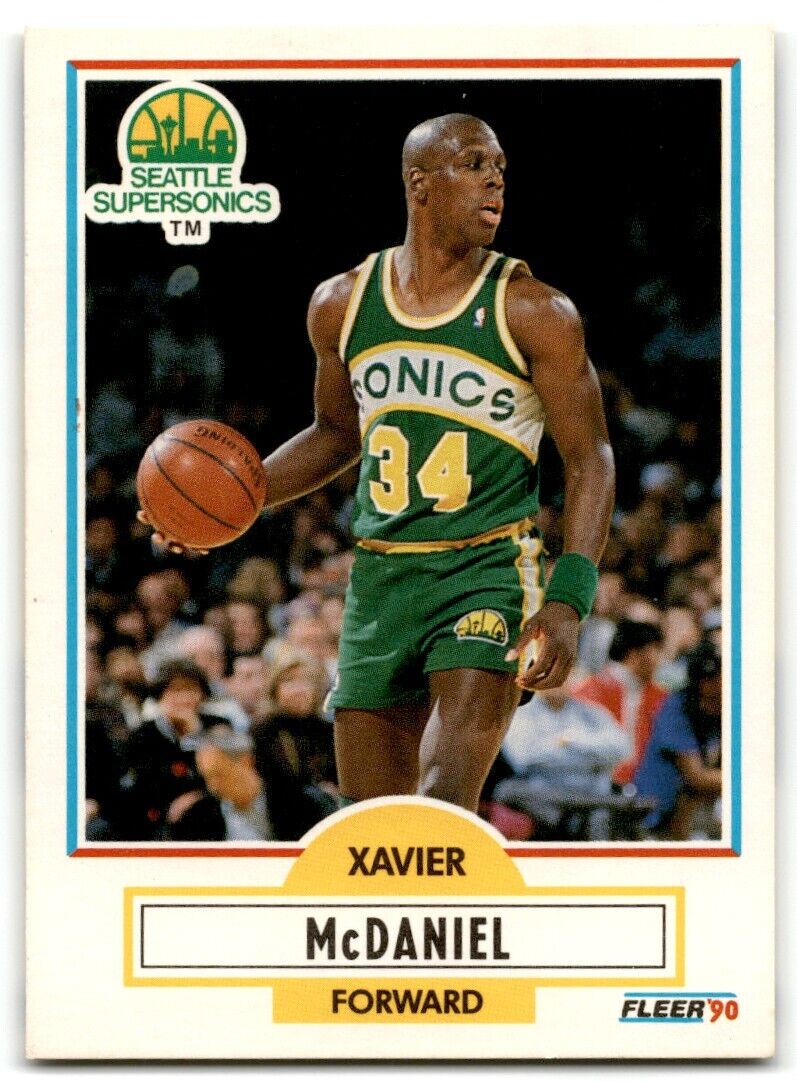 1990-91 Fleer Xavier McDaniel Seattle SuperSonics #179