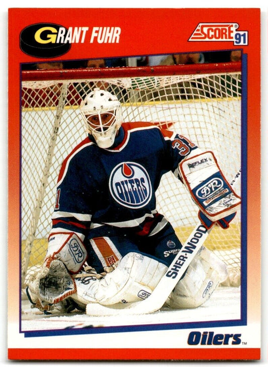 1991-92 Score American Grant Fuhr Edmonton Oilers #114