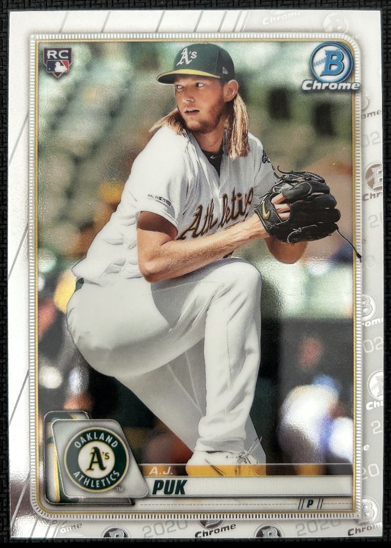 2020 Bowman Chrome A.J. Puk Rookie Oakland Athletics #34