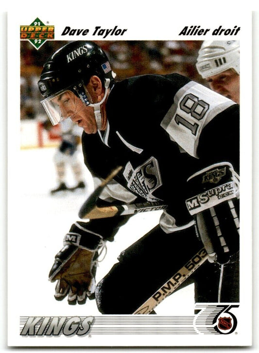 1991-92 Upper Deck French Dave Taylor Los Angeles Kings #270