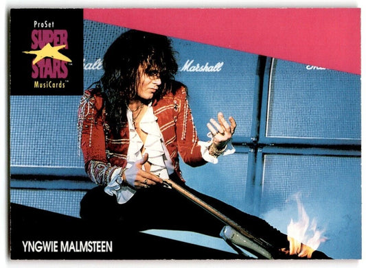 1991-92 ProSet Super Stars MusiCard YngWie Malsteen #206