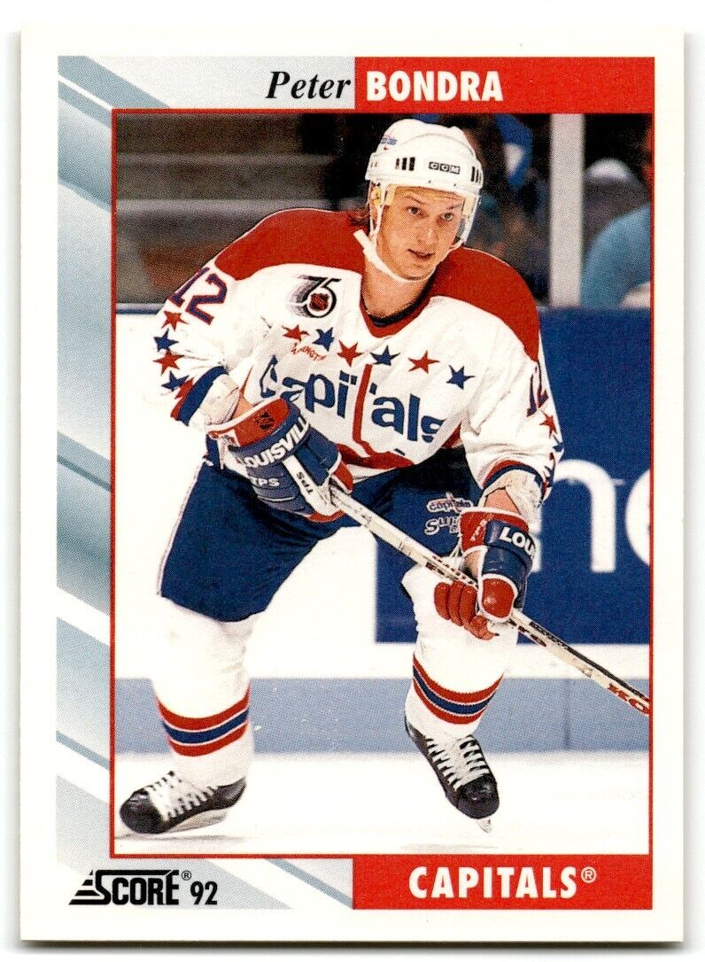 1992-93 Score Peter Bondra Washington Capitals #165