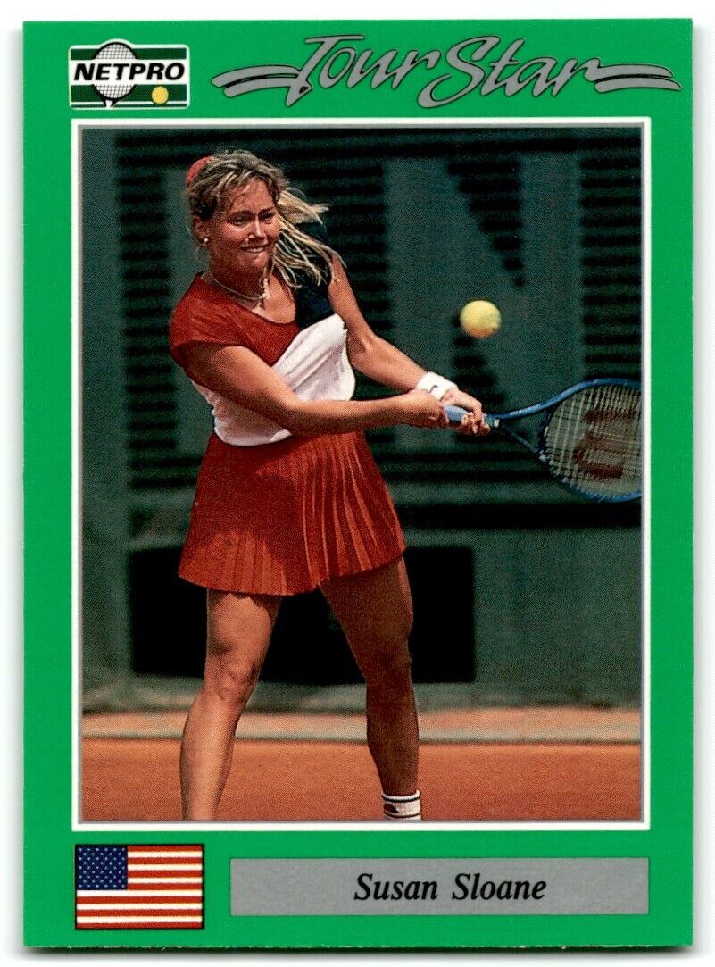 1991 Protennis player Cards Netpro Tour Star Susan Sloane #54