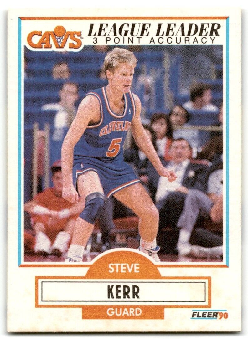 1990-91 Fleer Steve Kerr Cleveland Cavaliers #34