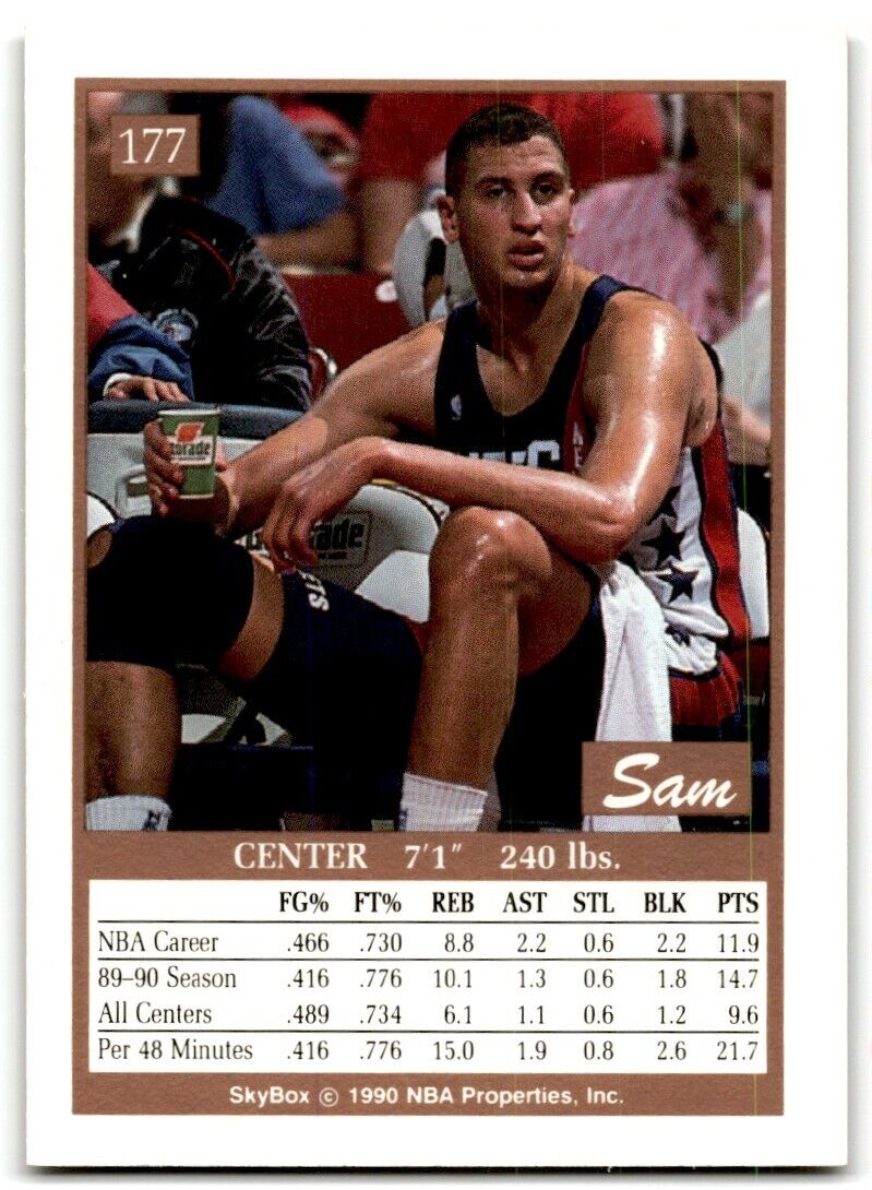 1990-91 SkyBox Sam Bowie New Jersey Nets #177