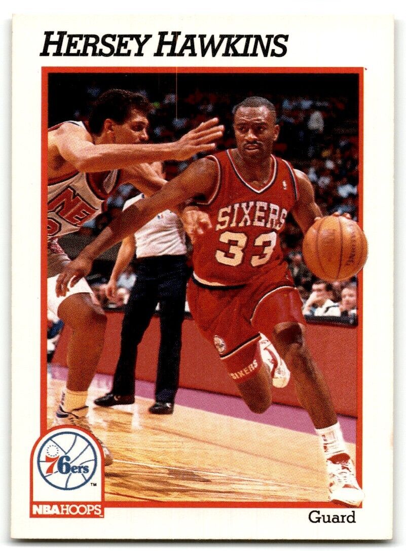 1991-92 Hoops Hersey Hawkins Philadelphia 76ers #161