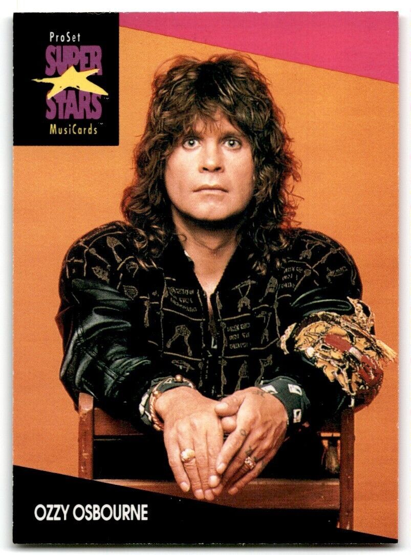 1991-92 ProSet Super Stars MusiCard Ozzy Osbourne #214