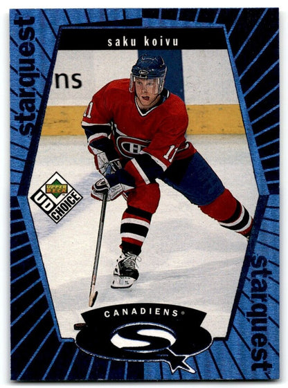 1998-99 UD Choice StarQuest Blue Saku Koivu Montreal Canadiens #SQ8