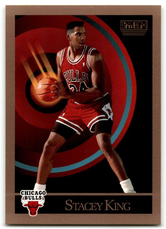 1990-91 SkyBox Stacey King Rookie Chicago Bulls #42