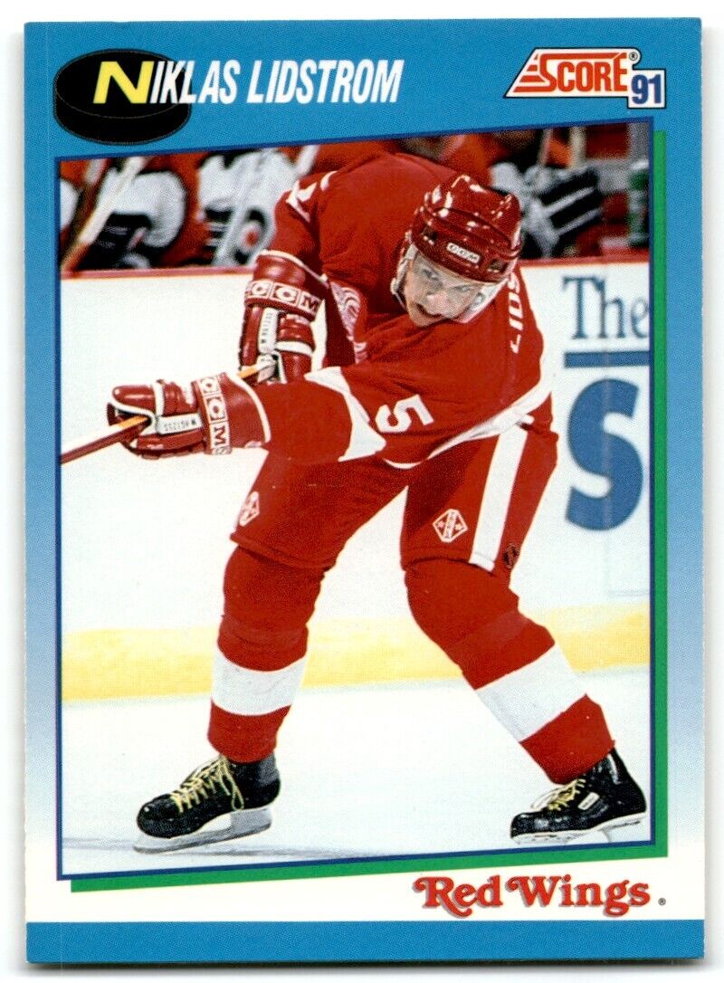 1991-92 Score Canadian English Nicklas Lidstrom Rookie Detroit Red Wings #621