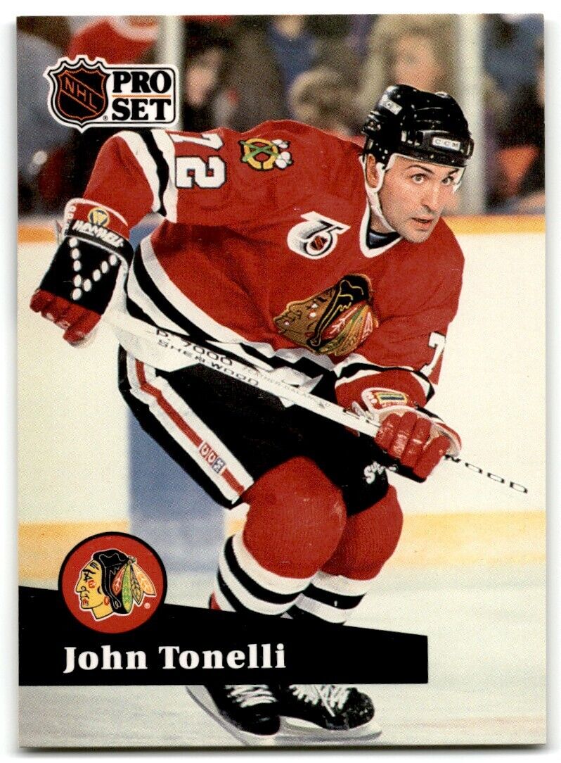 1991-92 Pro Set John Tonelli Chicago Blackhawks #373