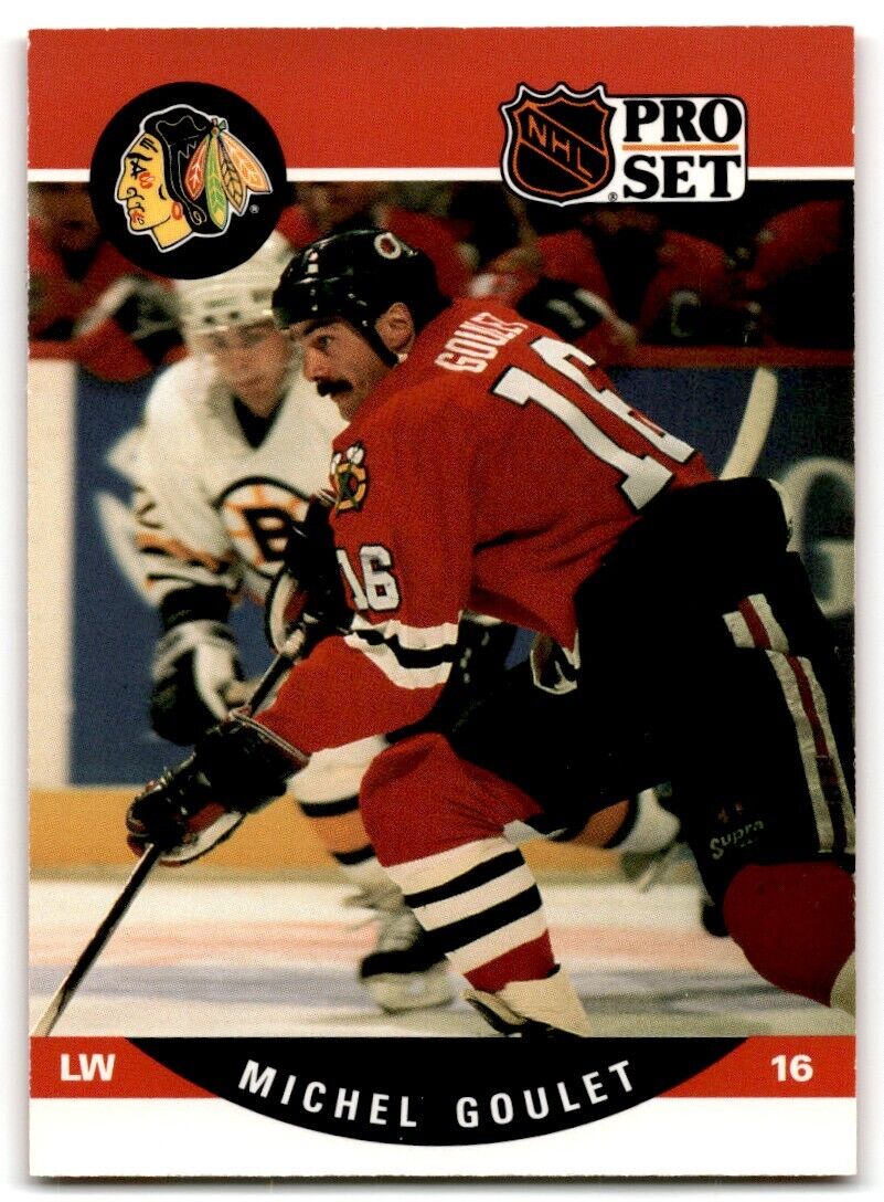 1990-91 Pro Set Michel Goulet Chicago Blackhawks #430