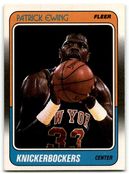 1988-89 Fleer Patrick Ewing New York Knicks #80