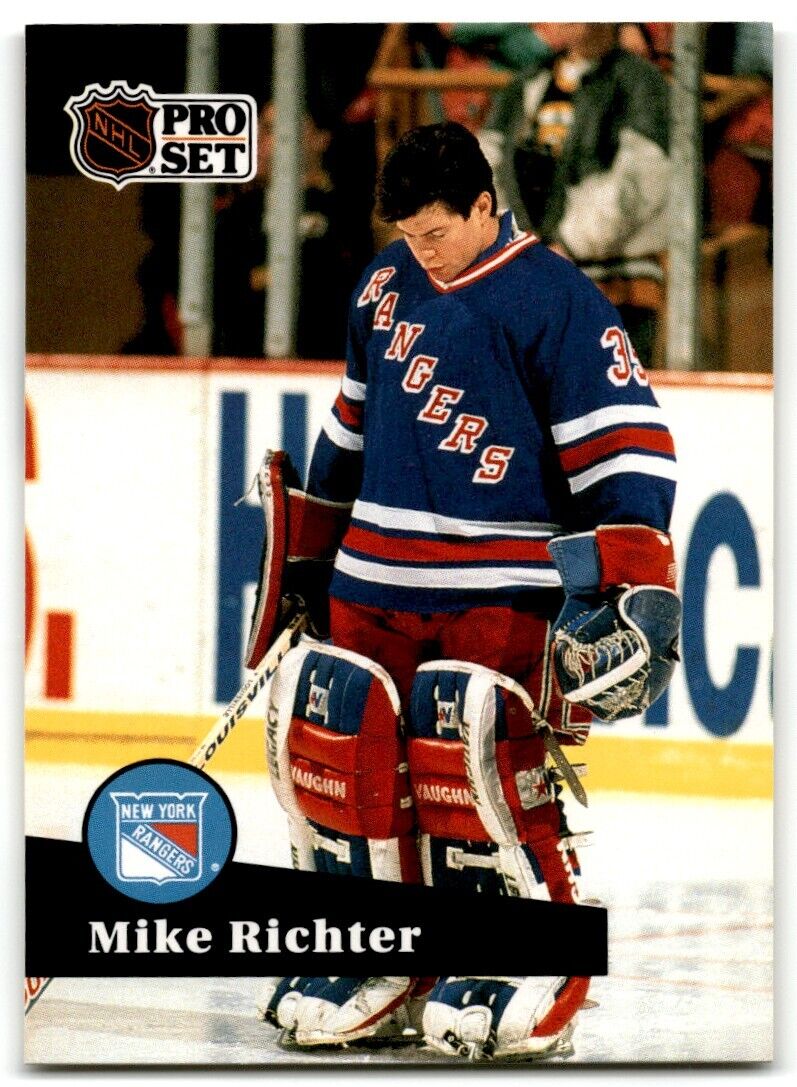 1991-92 Pro Set Mike Richter New York Rangers #161