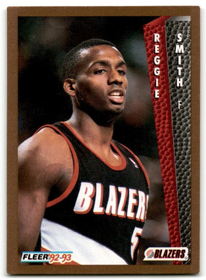 1992-93 Fleer Reggie Smith Rookie Portland Trail Blazers #419