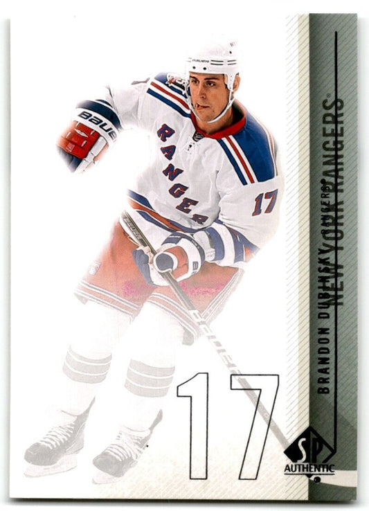 2010-11 SP Authentic Brandon Dubinsky New York Rangers #144