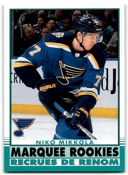 2020-21 O-Pee-Chee Markee Rookies Niko Mikkola Rookie St. Louis Blues #624