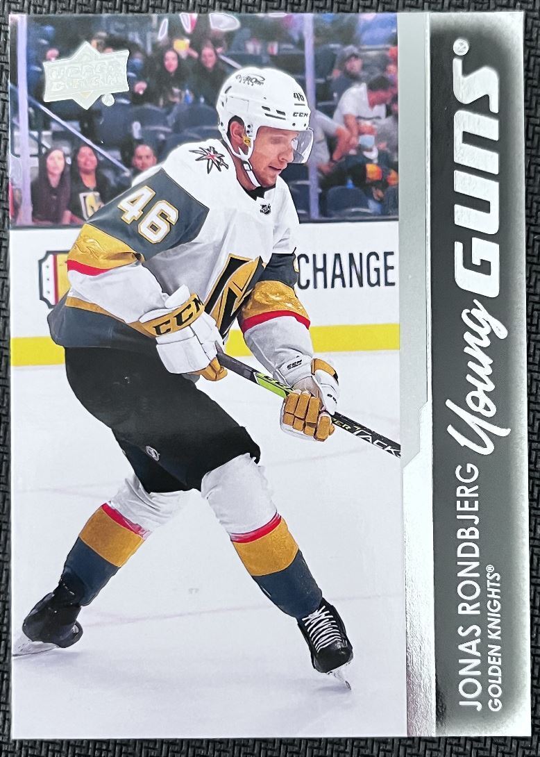 2021-22 Upper Deck Jonas Rondbjerg Rookie Vegas Golden Knights #460