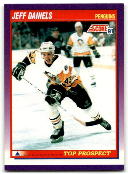 1991-92 Score American Jeff Daniels Rookie Pittsburgh Penguins #400