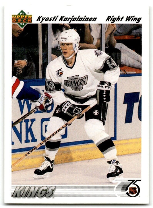 1991-92 Upper Deck Kyosti Karjalainen Rookie Los Angeles Kings #606