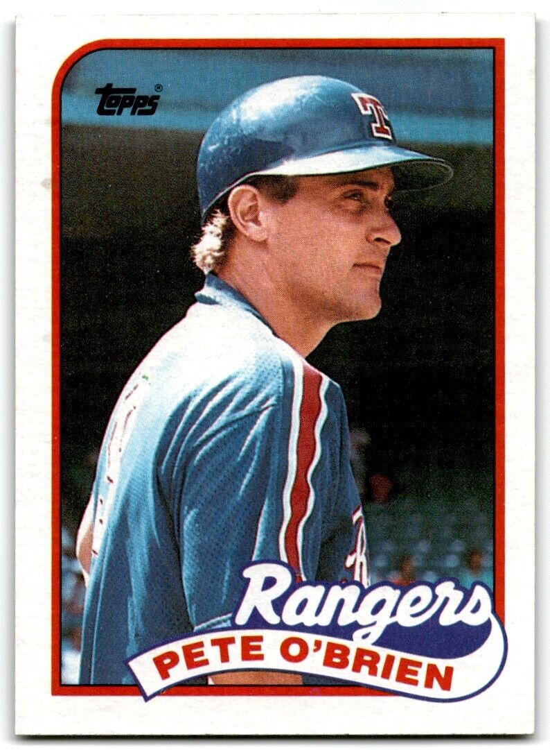 1989 Topps Pete O'Brien Texas Rangers #629