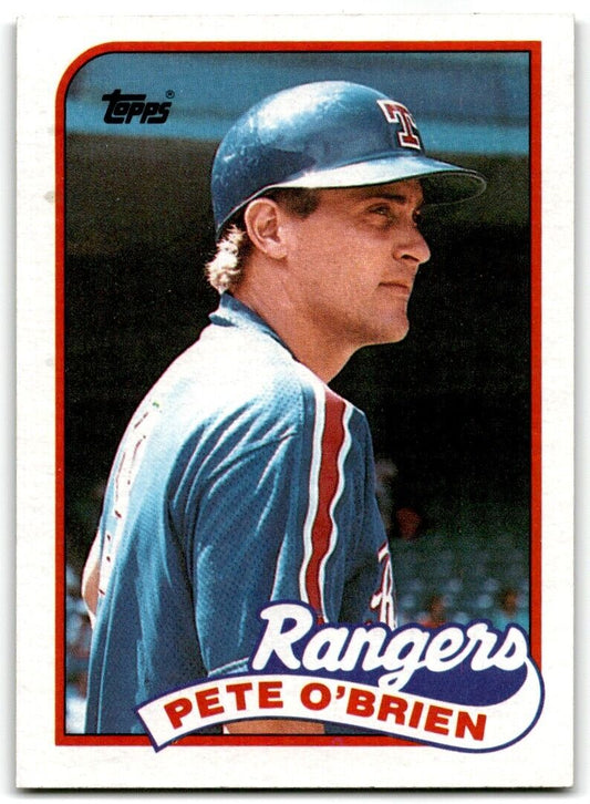 1989 Topps Pete O'Brien Texas Rangers #629