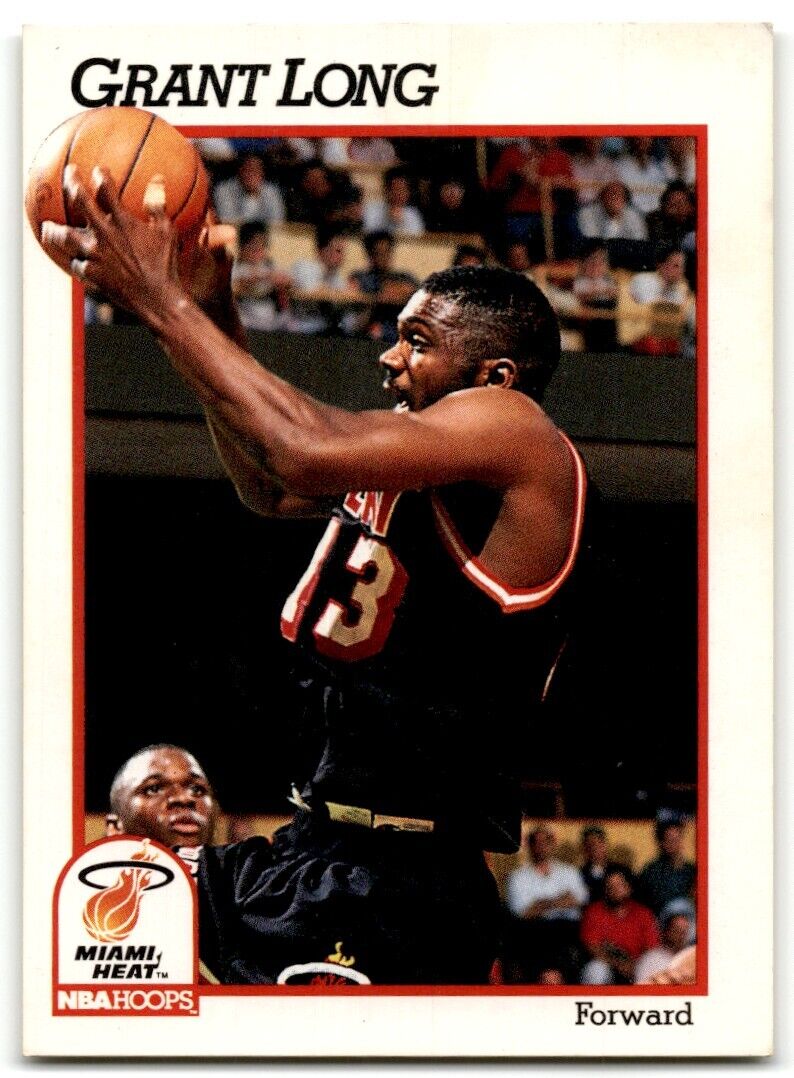 1991-92 Hoops Grant Long Miami Heat #387