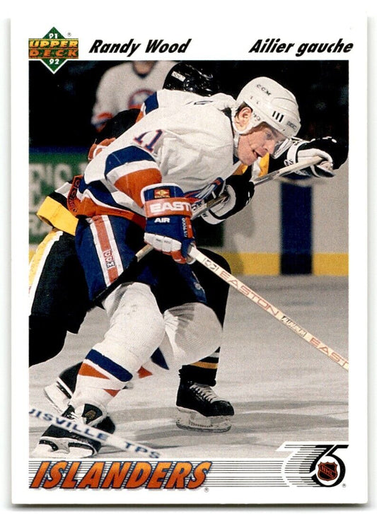 1991-92 Upper Deck French Randy Wood New York Islanders #289