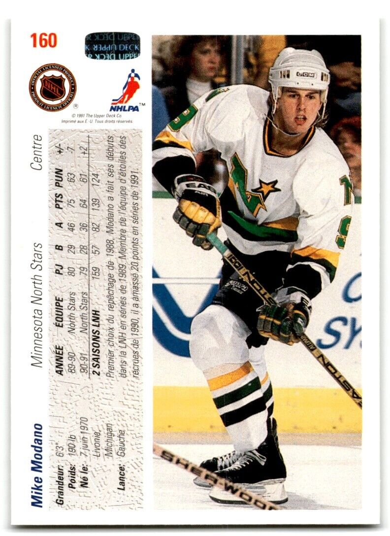 1991-92 Upper Deck Mike Modano Minnesota North Stars #160