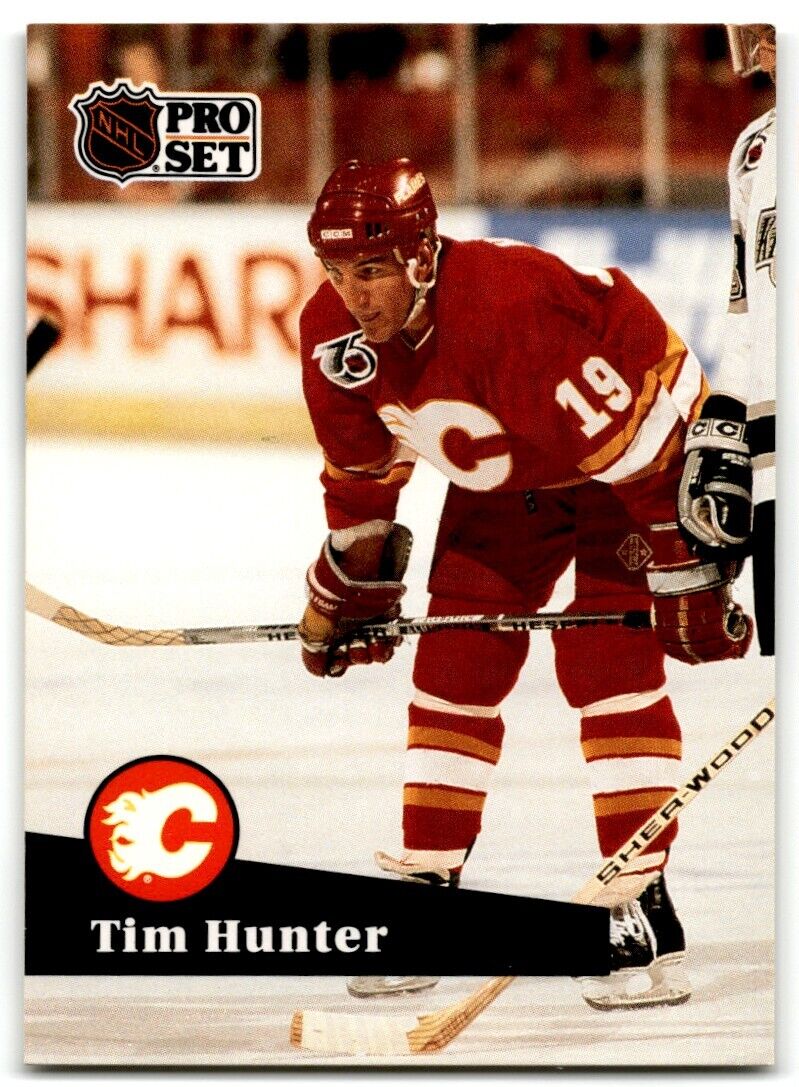 1991-92 Pro Set Tim Hunter Calgary Flames #366