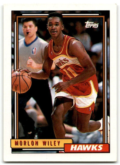 1992-93 Topps Morlon Wiley Atlanta Hawks #295