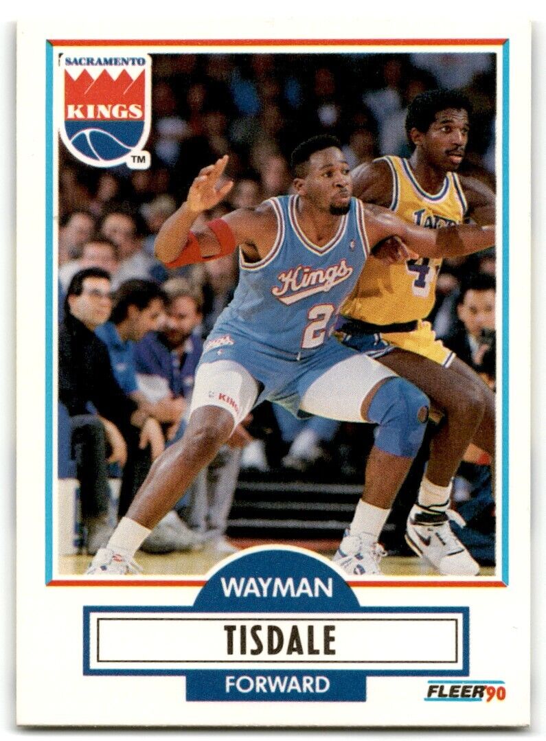 1990-91 Fleer Wayman Tisdale Sacramento Kings #167