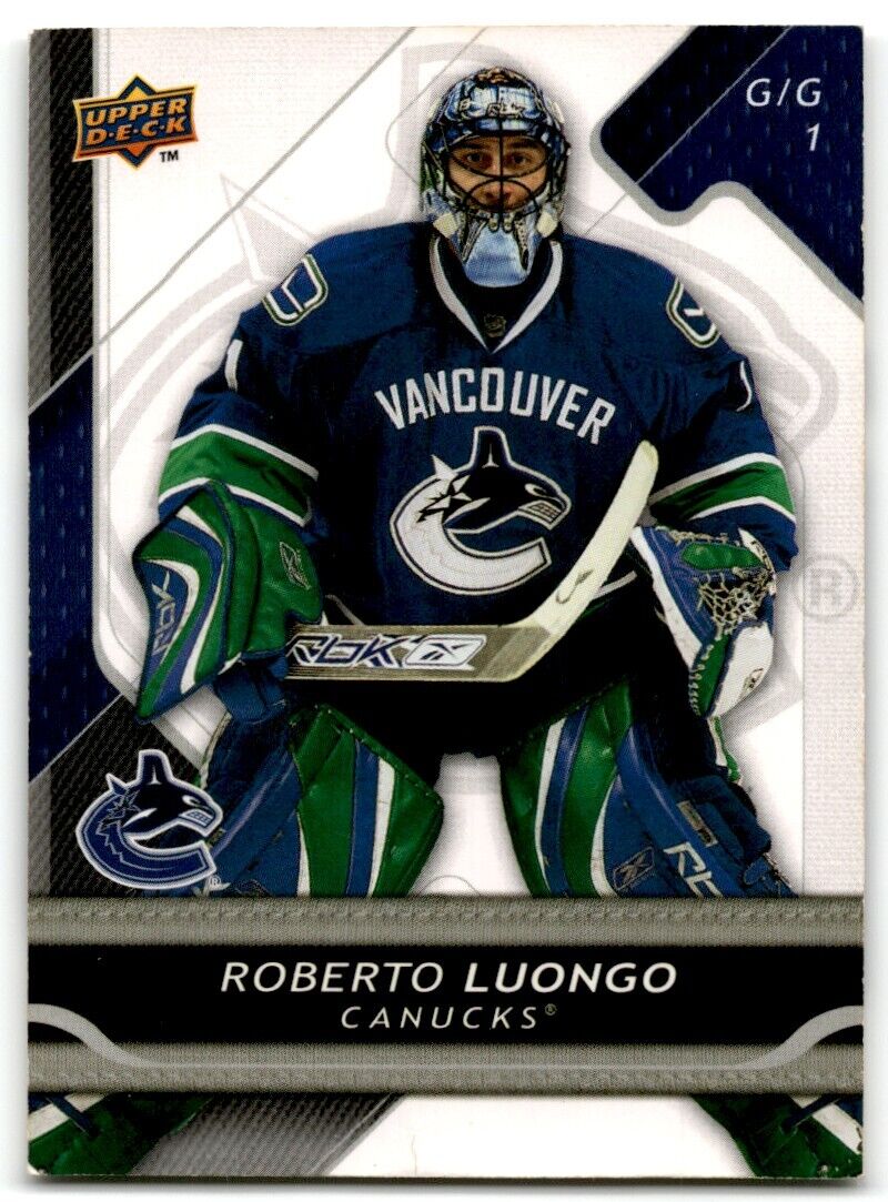 2009-10 Upper Deck Sunkist Roberto Luongo Vancouver Canucks #7