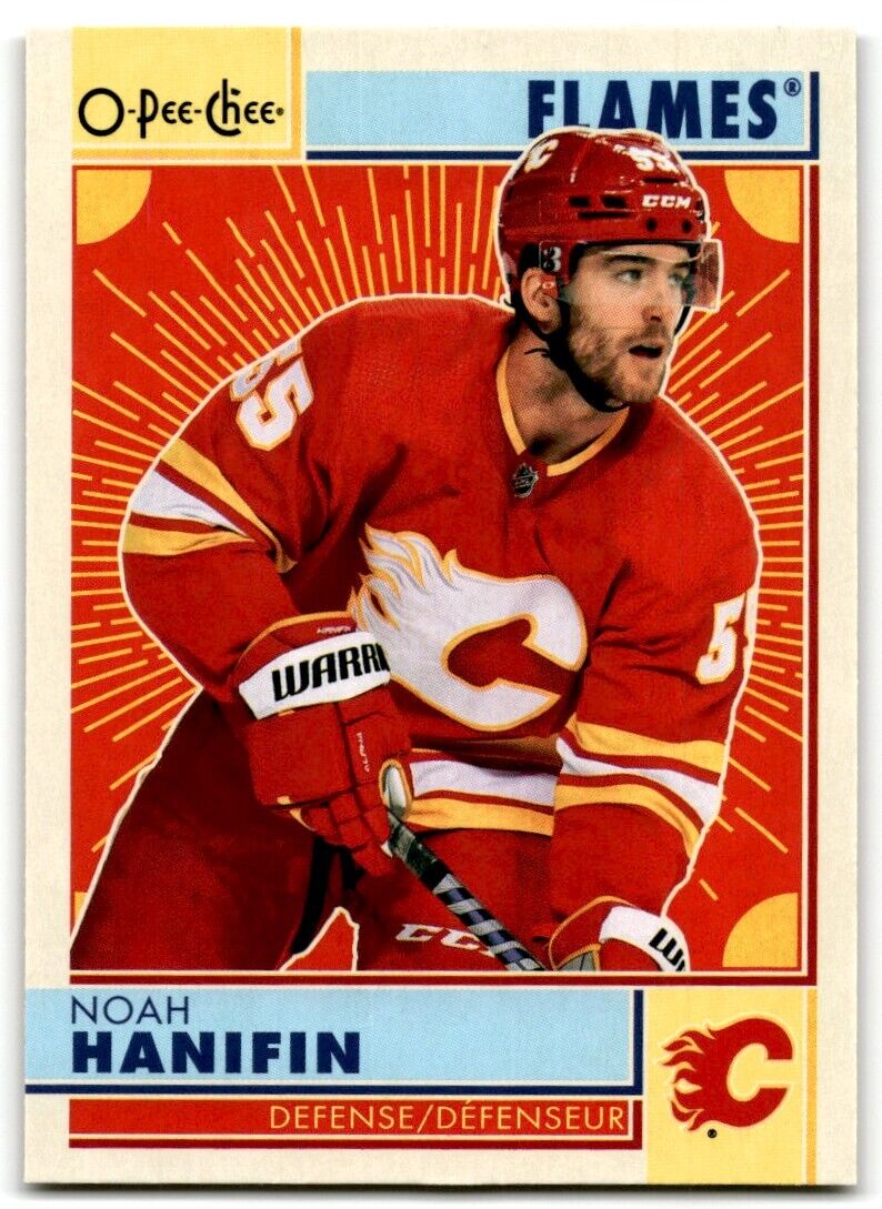 2022-23 O-Pee-Chee Noah Hanifin Calgary Flames #124