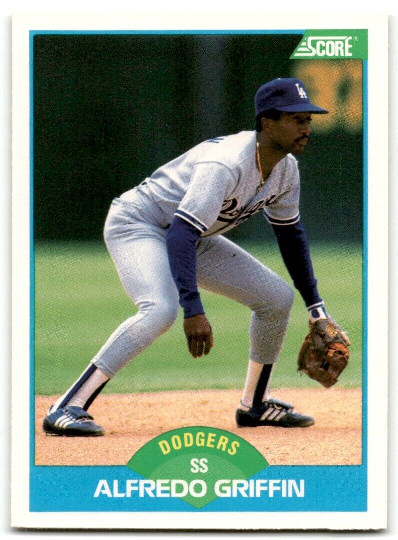 1989 Score Alfredo Griffin Los Angeles Dodgers #167