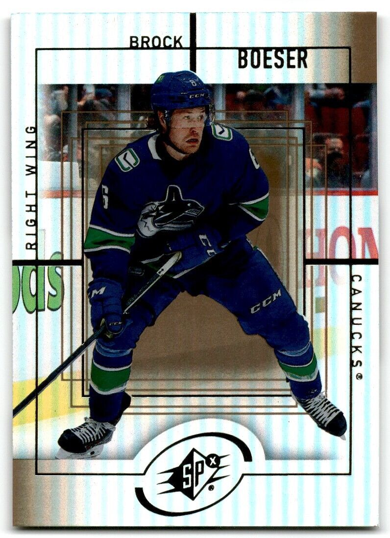 2021-22 Upper Deck 1999-00 SPx Retro Brock Boeser Vancouver Canucks #SPX-8