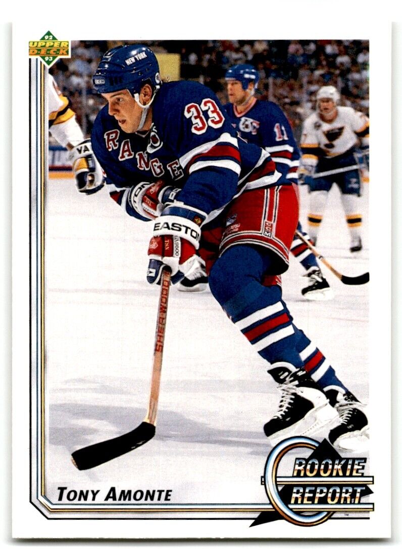 1992-93 Upper Deck Tony Amonte Rookie New York Rangers #359