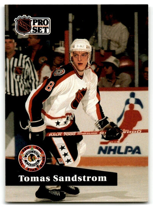 1991-92 Pro Set French Tomas Sandstrom Los Angeles Kings #287