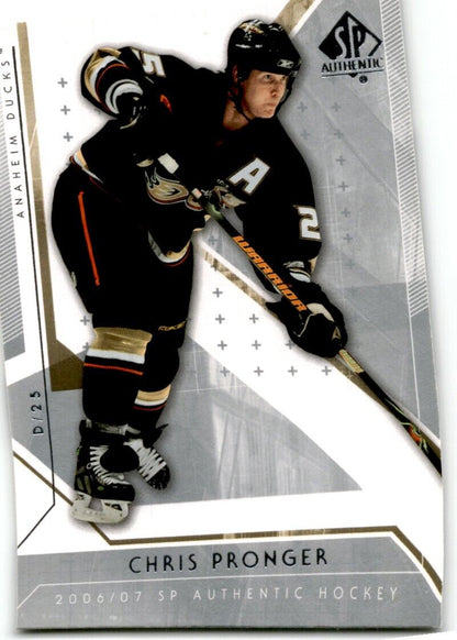 2007-08 SP Authentic Chris Pronger Anaheim Ducks #99