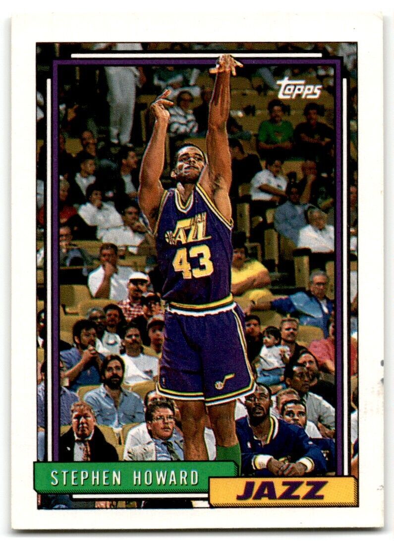 1992-93 Topps Stephen Howard Rookie Utah Jazz #272