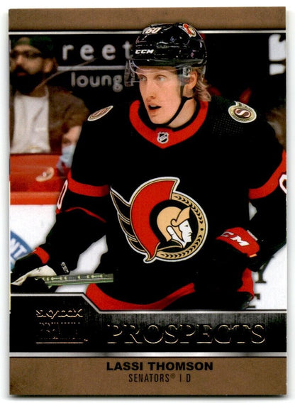 2021-22 Skybox Metal Universe Premium Prospects Lassi Thomson Rookie Ottawa