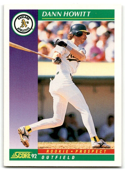 1992 Score Dann Howitt Oakland Athletics #861