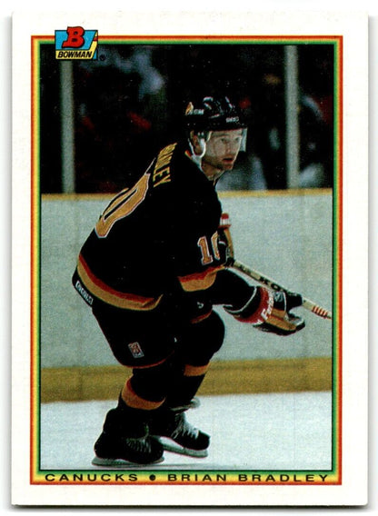 1990-91 Bowman Brian Bradley Vancouver Canucks #58