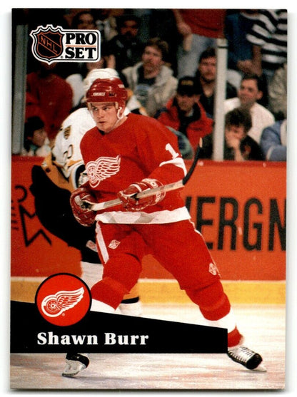 1991-92 Pro Set Shawn Burr Detroit Red Wings #58