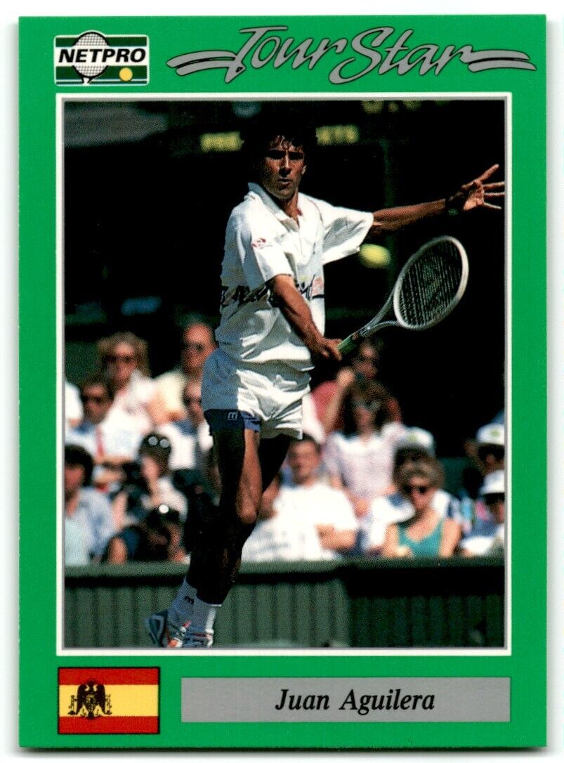 1991 Protennis player Cards Netpro Tour Star Juan Aguilera #85