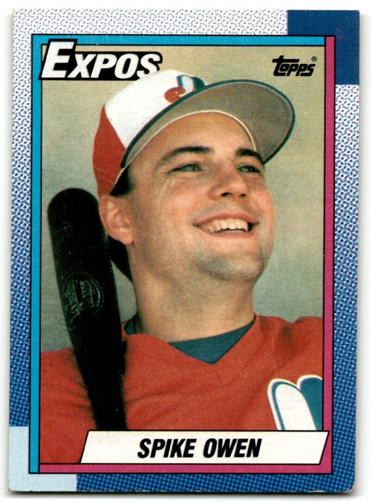 1990 Topps Spike Owen Montreal Expos #674