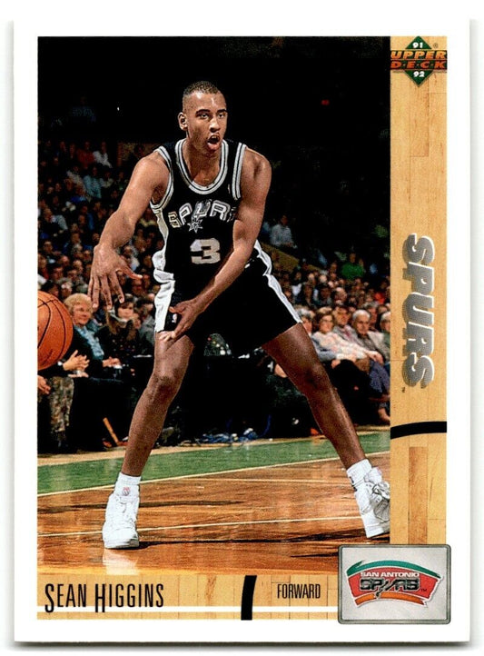 1991-92 Upper Deck Sean Higgins Rookie San Antonio Spurs #25