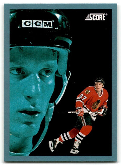 1992-93 Pro Set Gold Team Leaders Jeremy Roenick Chicago Blackhawks #2